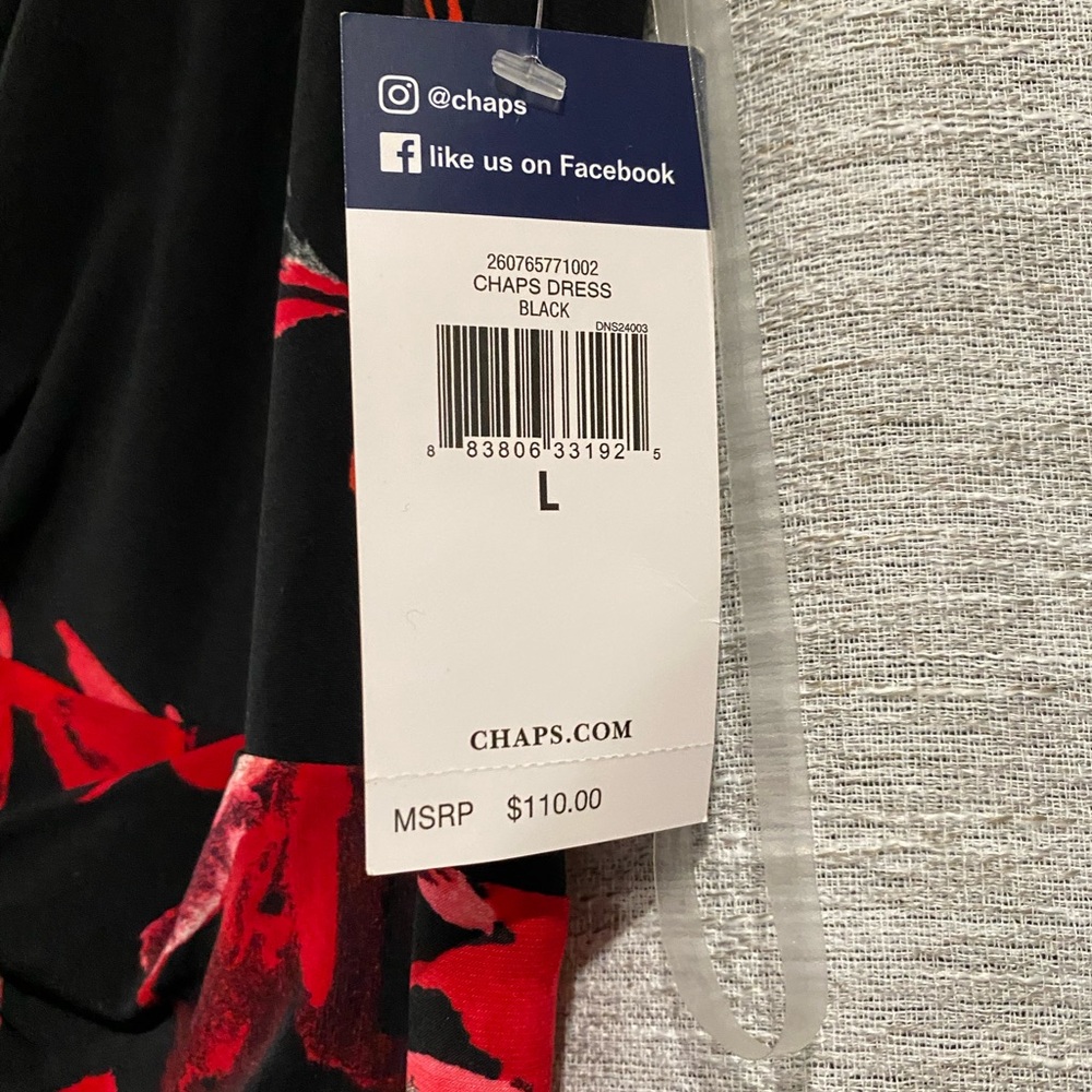 Chaps Sleeveless Midi Dress - Picture 3 of 5